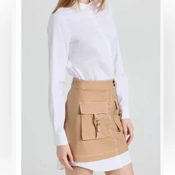 $548 OPULENT & CLASSY VERONICA BEARD Stylish Khaki Dress - investment - Size 12 - Picture 3 of 8